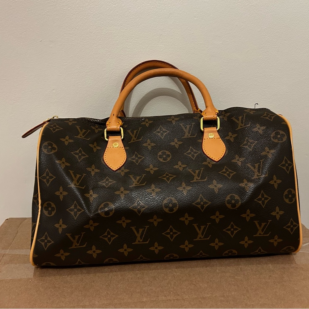 Louis Vuitton Brown Monogram Canvas Speedy Shoulder Bag
